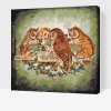 Paint by Number - Owls Play Cards