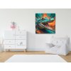 M3_Painting_by_Numbers_-_Crocodile_in_shades_of_turquoise_and_orange