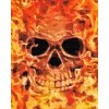 Diamond Painting - Skull on Fire