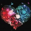 Diamond Painting - Flowered Heart
