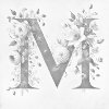 M11_Dotting_Points_-_Letter_M_-_Floral_Pattern