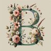 M11_Painting_by_Numbers_-_Letter_B_-_Floral_Pattern