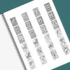 Cahier de pointillage - Signes du zodiaque (Variante 3 couleurs (noir, bleu, doré))