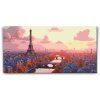 Peinture par numéros - Coucher de soleil à Paris – France