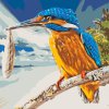 Paint by Number - Kingfisher with Prey
