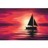 Paint by Number - Boat at the Sunset