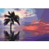 Paint by Number - Palm Tree in the Sea