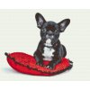 Diamond Painting - Black Bulldog on a Pillow