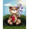 Diamond Painting - Teddy with Lily of the Valley