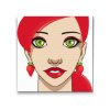 Diamond Painting - Woman with Strawberry Earrings