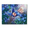 Diamond Painting - Butterfly on a Blue Flower