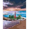 Paint by Number - Tall Red Lighthouse
