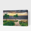Paint by Number - Beach, Sea and Palm Trees
