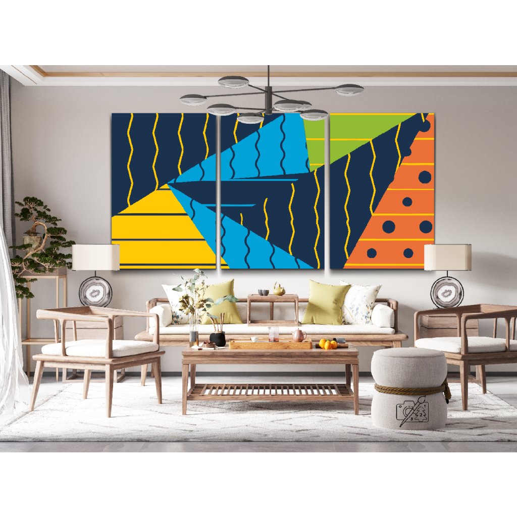 Paint by Number - Colored Texture 6 (set of 3)