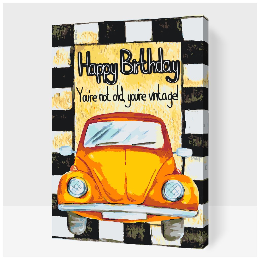 Paint by Number - You're not Old, You're Vintage!