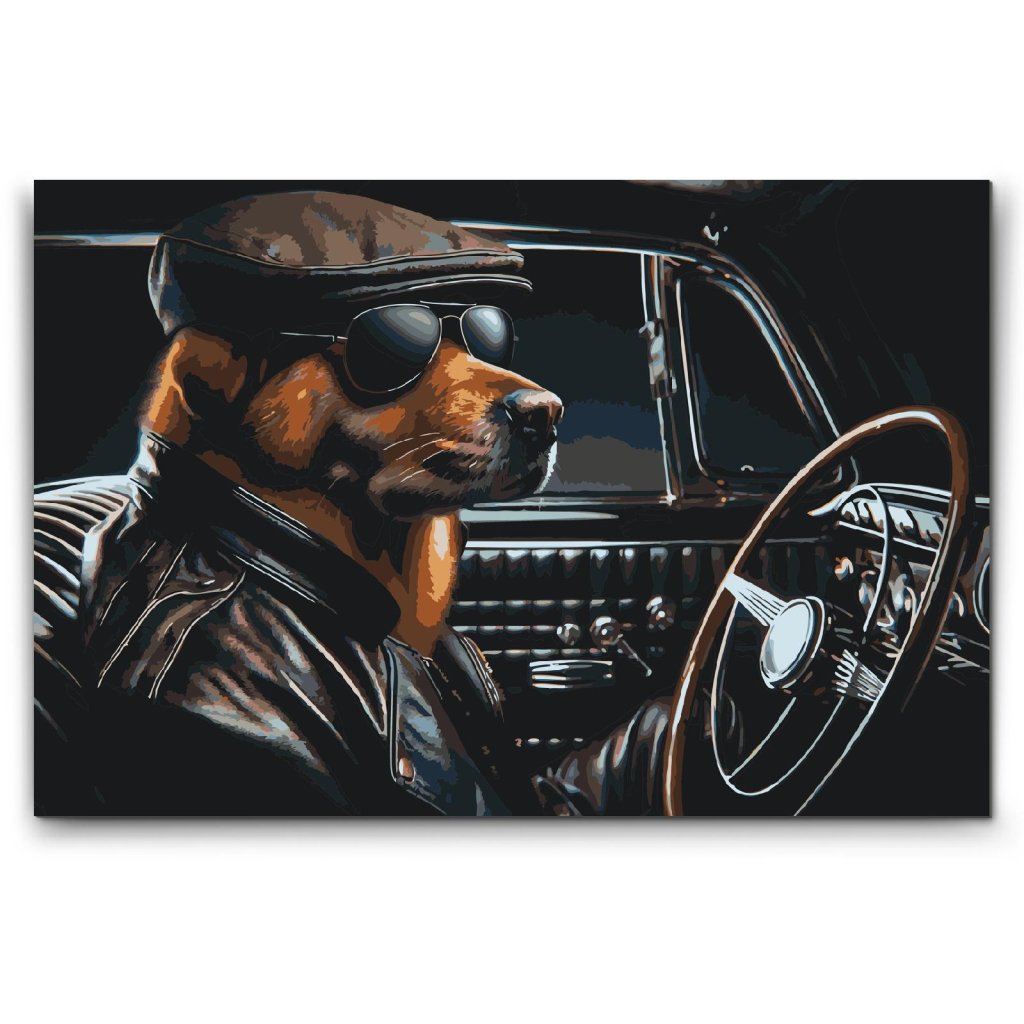 M2_Painting_by_Numbers_-_A_dog_in_a_Black_Convertible