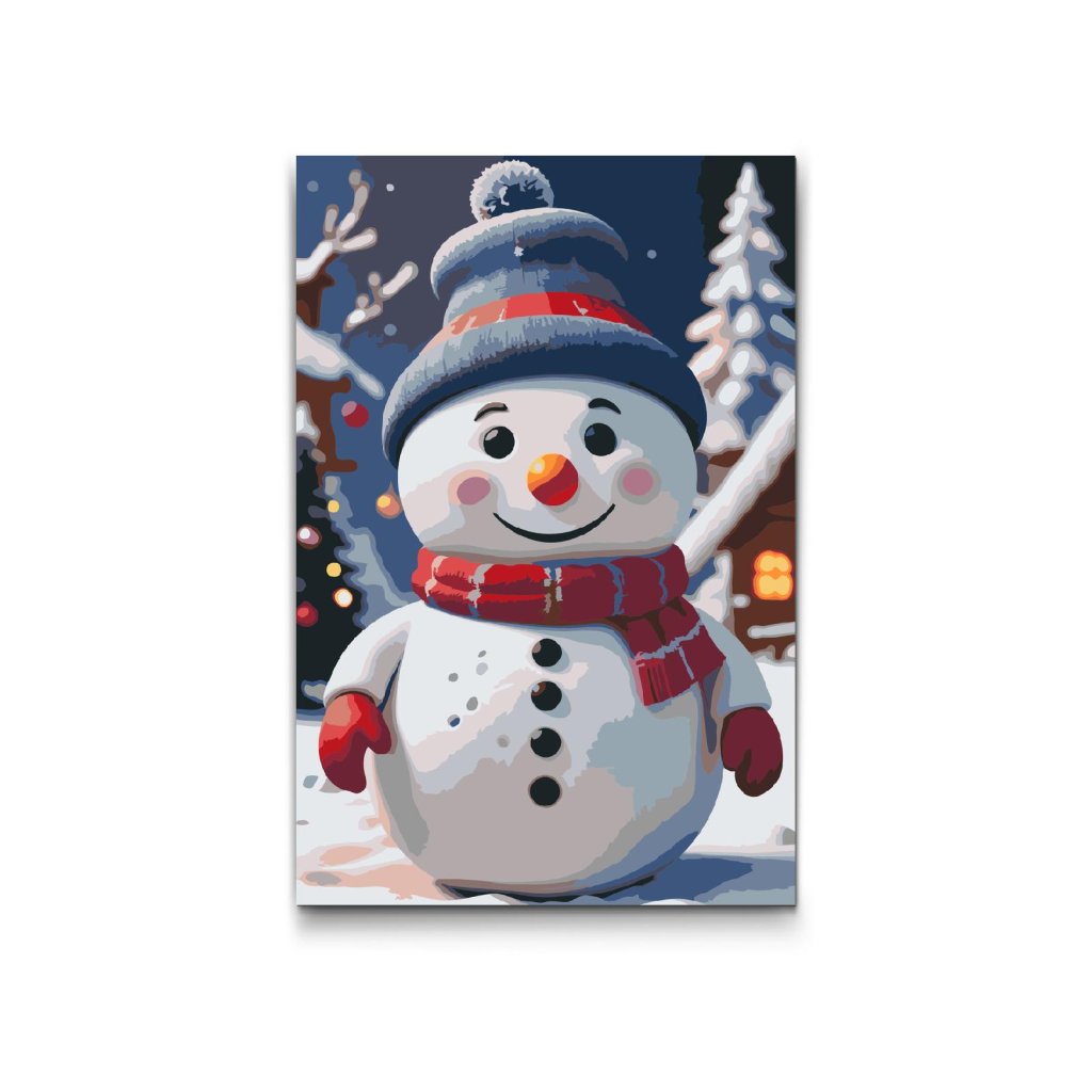M2_Painting_by_Numbers_-_Snowman_for_children