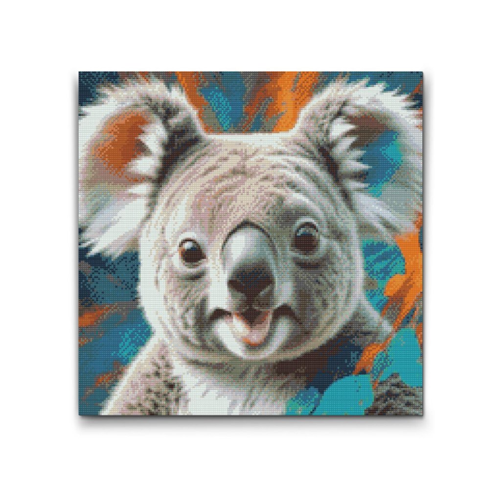 M2_Diamond_Paintings_-_Koala_in_shades_of_turquoise_and_orange