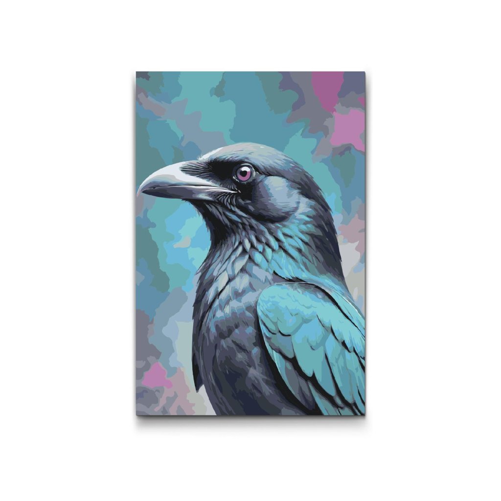 M2_Painting_by_Numbers_-_Raven_in_shades_of_dark_turquoise