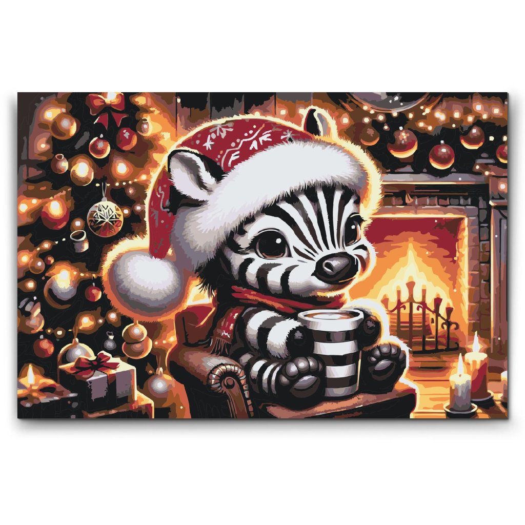 M2_Painting_by_Numbers_-_Christmas_zebra_and_a_cup_of_coffee
