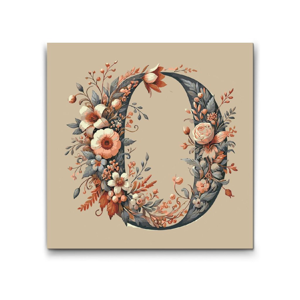 M2_Painting_by_Numbers_-_Letter_O_-_Floral_Pattern