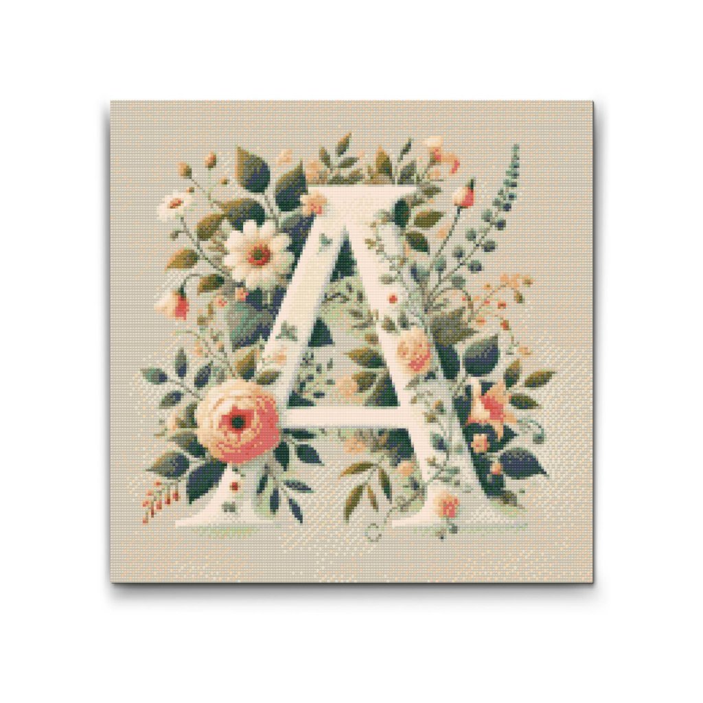 M2_Diamond_Paintings_-_Letter_A_-_Floral_Pattern