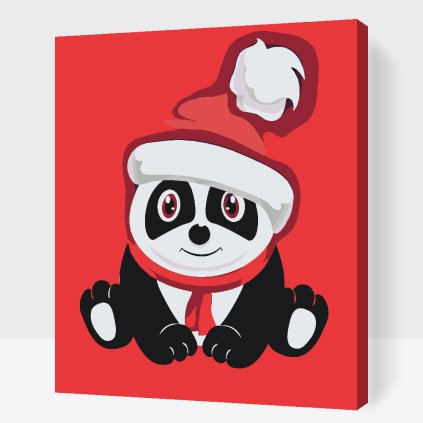 Paint by Number - Christmas Panda