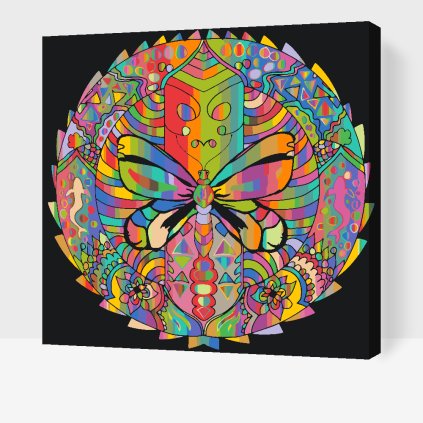 Paint by Number - Mandala with Butterfly