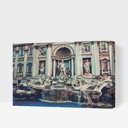 Paint by Number - Trevi Fountain