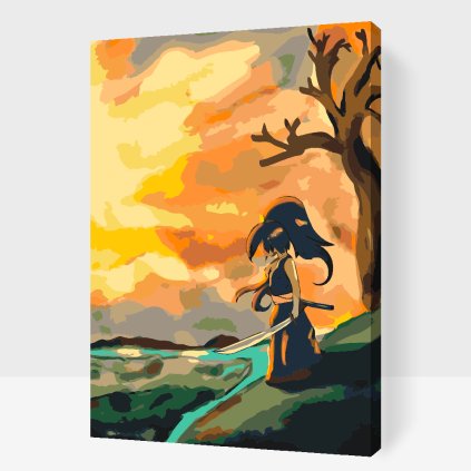 Paint by Number - Woman with Sword