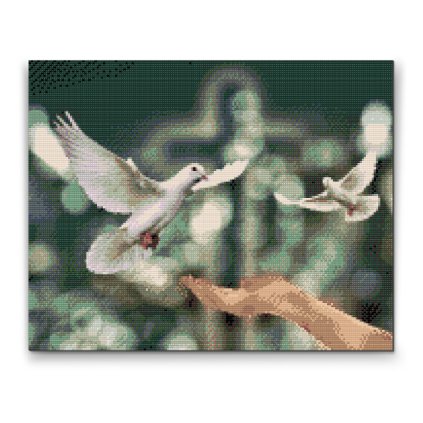 Diamond Painting - Doves of Peace