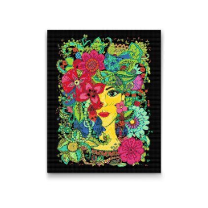 Diamond Painting - Woman Mandala