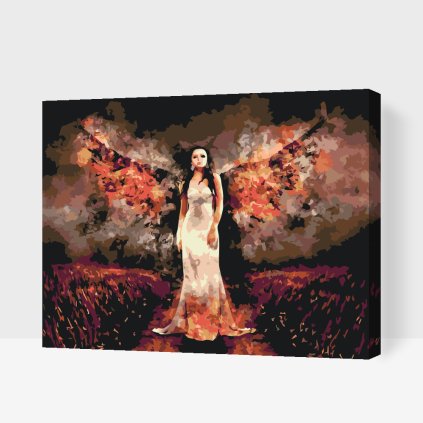 Paint by Number - Angel on Fire