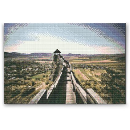 Diamond Painting - Watchtower Boldogko, Hungary