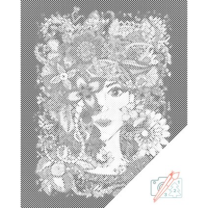 Dotting points - Woman Mandala