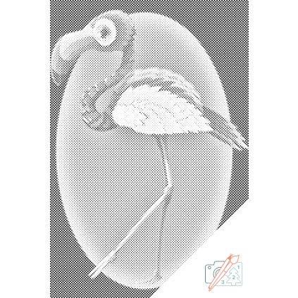 Dotting points - Walking Flamingo