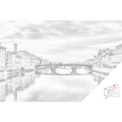 Dotting points - Arno River in Florence