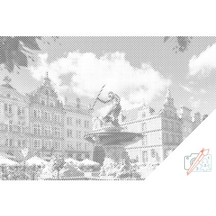 Dotting points - Neptune's Fountain, Gdansk, Poland