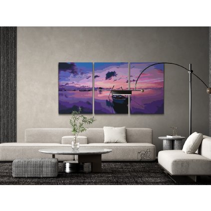 Paint by Number - Purple sunrise (set of 3)