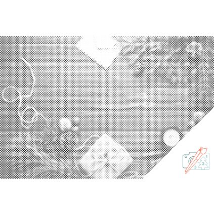 Tečkování - Vánoční pozadí