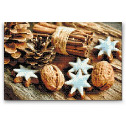 Diamantové malování - Vánoční cukroví 2