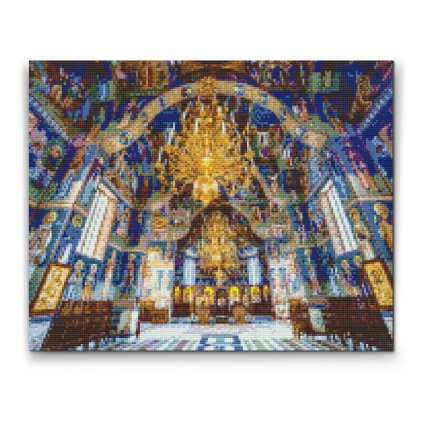 Diamantové malování - Klášter Sihastria, Rumunsko