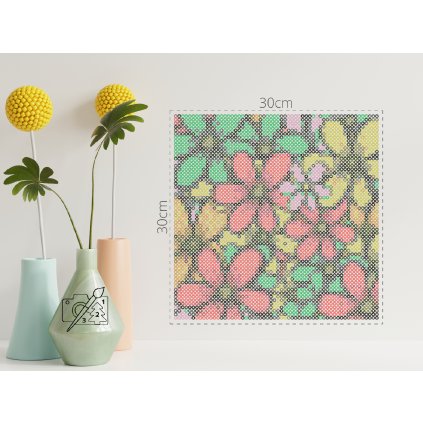 Zažehlovací korálky - Květinové pozadí