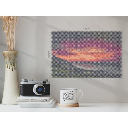 Zažehlovací korálky - Západ slunce