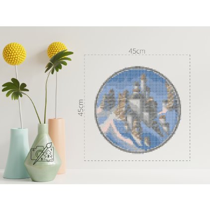 Zažehlovací korálky - Zasněžená krajina