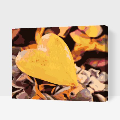 Paint by Number - Yellow Heart