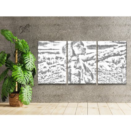 Dotting points - Puppy in Nature (set of 3)