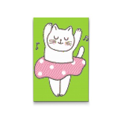 Diamond Painting - Ballet Dancer Kitten