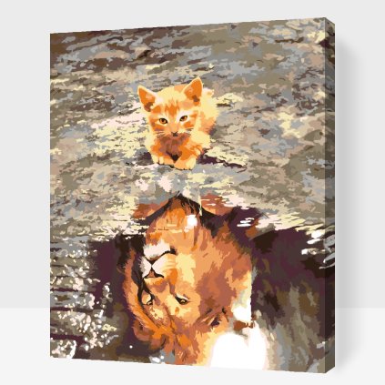 Paint by Number - Kitten or Lion?