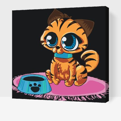 Paint by Number - Kitty with Big Eyes